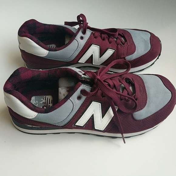 new balance sneakers burgundy